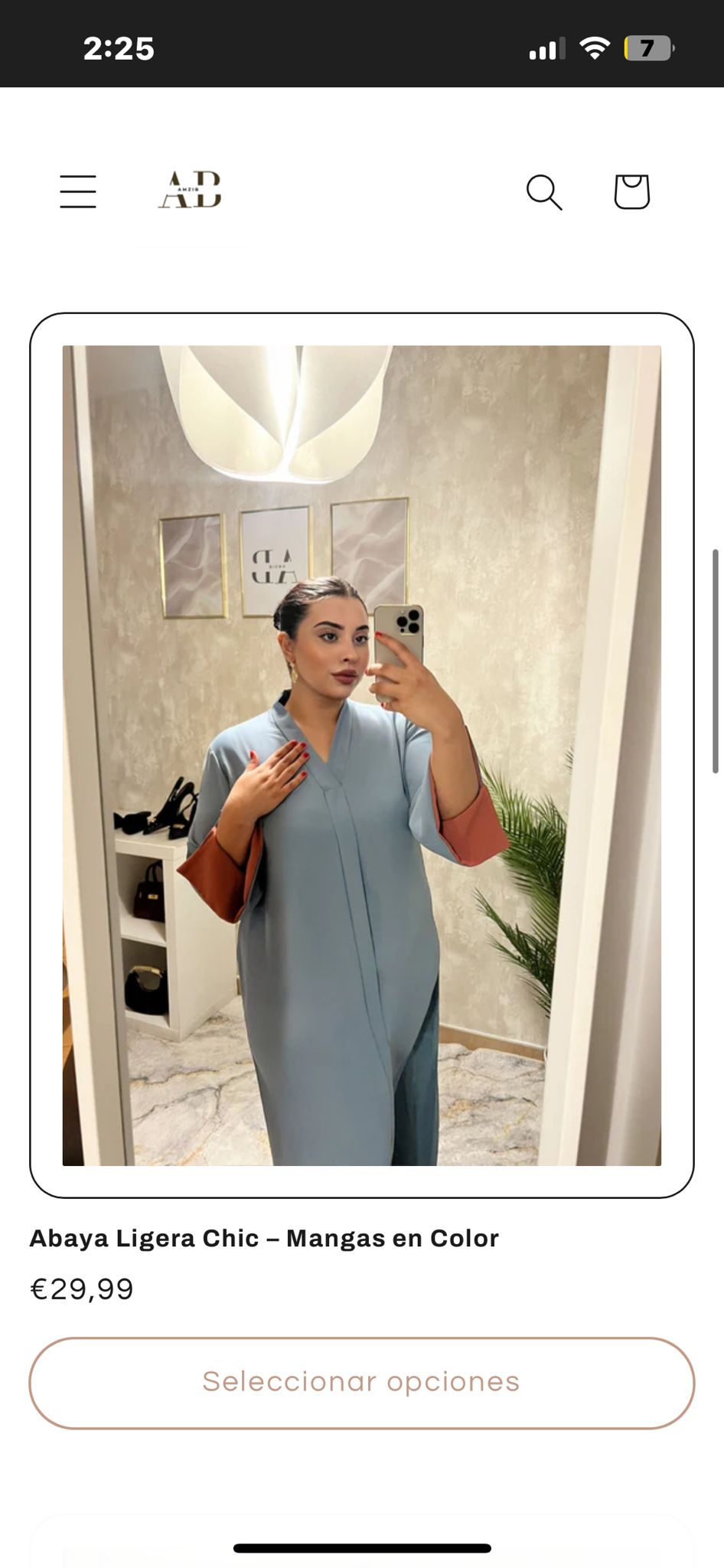 Abaya Ligera Chic – Mangas en Color