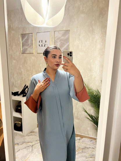 Abaya Ligera Chic – Mangas en Color