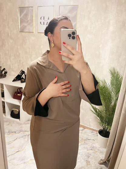 Abaya Ligera Chic – Mangas en Color